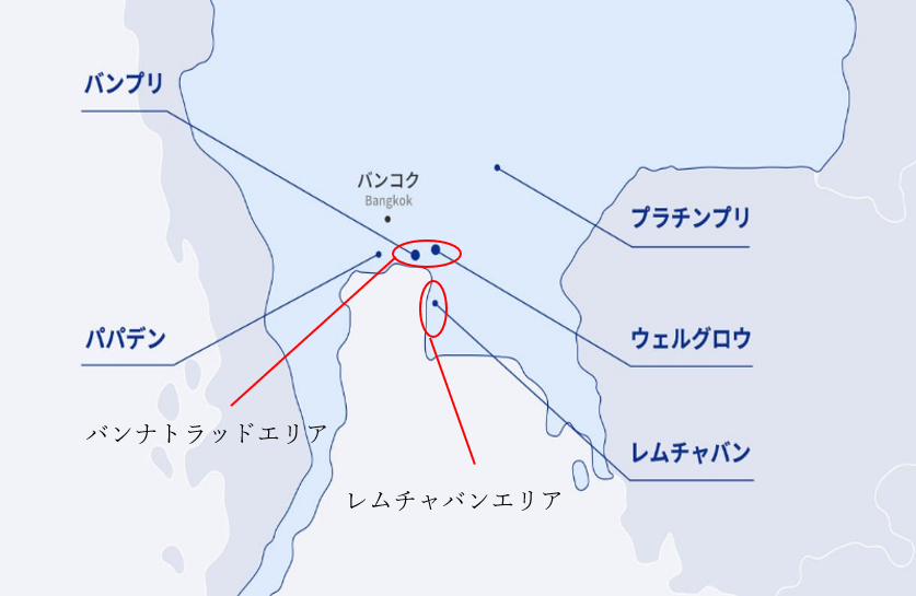 StarMax.のタイの拠点配置図